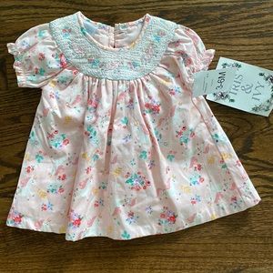 Iris & Ivy Smocked Unicorn Dress